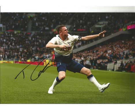 Football Robbie Keane 12x8 signed colour photo pictured in action while playing for Tottenham Hotspur. Robert David Keane (bo