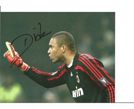 Football Dida signed 10x8 colour photo pictured while playing for AC Milan. Nelson de Jesus Silva , better known simply as Di