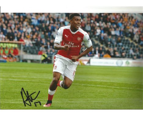 Football Alex Iwobi signed 12x8 colour photo pictured while playing for Arsenal. Alexander Chuka Iwobi ( born 3 May 1996) is 
