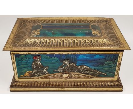 Colman's Mustard Vintage Hand Painted Tin Box. 28 x 12cm. 
