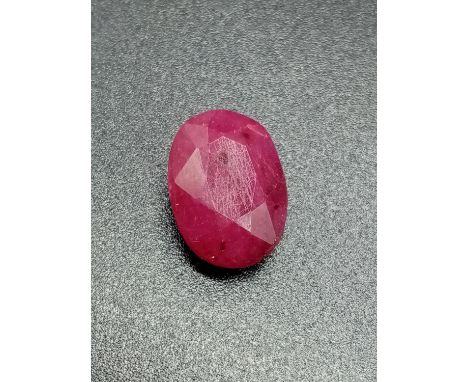 8.73 Cts Natural Ruby. Oval shape. IGL&amp;I certified 