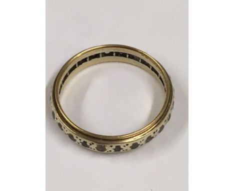 Vintage 9ct gold eternity ring 2.2g 