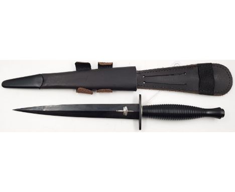 Current Issue Commando Dagger with Royal Marine Commando Logo etched on the blade. 