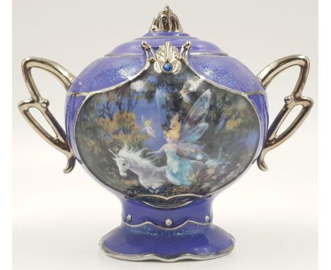 Ardleigh Elliot Ceramic Music Box. Mimi Jobe's Imagine - Plays Stardust. 10cm tall. In working Order.