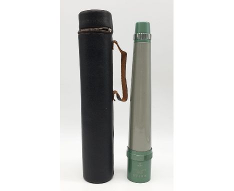 Vintage PHILO Telescope - 10x. 30mm coated optics. Made in Japan, leather case. 