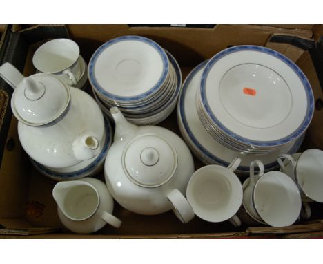 A Royal Doulton part tea and dinner service in the Atlanta pattern