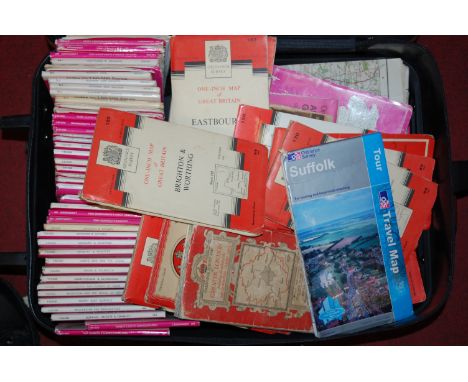 A large collection of mid-20th century and later Ordnance Survey maps