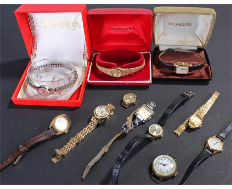Ladies wristwatches, to include Ingersoll, Rotary, Sekonda, Seiko, etc, (qty)