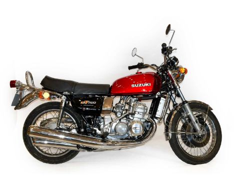 Suzuki GT750Registration number: MDG 53PDate of first registration: 18 03 1976Frame number: 70889Engine number: N/AMOT expire