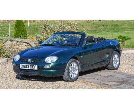 2001 MGF Registration number: X693 DEFDate of first registration: 29/01/2001VIN number: SARRDWBGB10379408Engine number: 18K4F