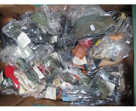 A Quantity of Action Man Uniforms and Accessories, (circa late 1970's/1980's) including Luftwaffe Pilots Uniform, British Inf