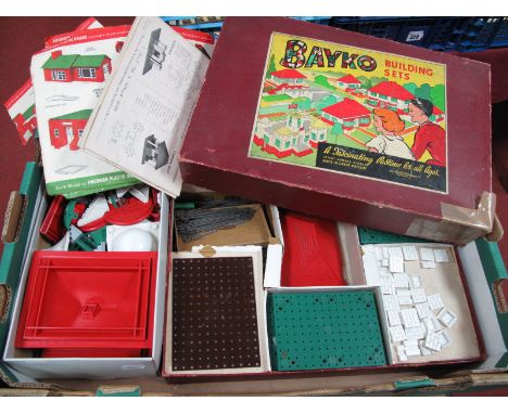 A Quantity of Mid XX Century Bayko, including a No. 2 Set, boxed, playworn/unchecked.