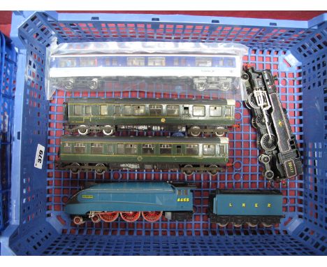 A "OO" Gauge Class A4 4-6-2 Locomotive and Tender 'Mallard' and Eight Wheeled Tender, Hornby "OO" gauge 2-6-4 locomotive, R/N