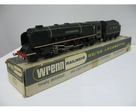 Wrenn "OO" Gauge/4mm Ref W2227 Boxed 4-6-2 Steam Locomotive and Six Wheel Tender, Duchess Class 8P, L.M.S  Black "City of Sto