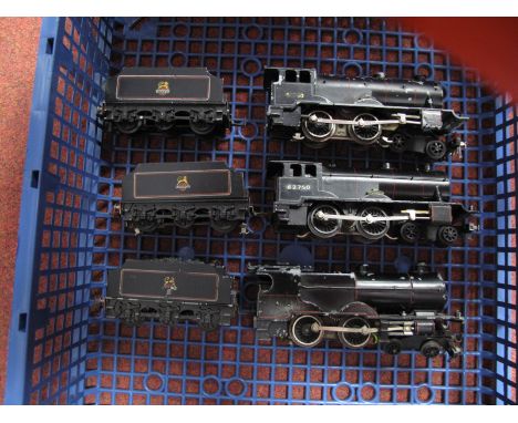 Three Trix T.T.R Steam Locomotives and Six Wheel Tender, three rail, unboxed, two BR black "Pytchley" 4-4-0, R/No. 62750, fai