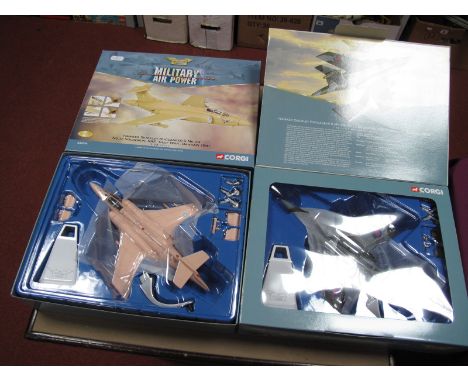 Two Corgi 'The Aviation Archive' 1:72nd Scale Diecast Model Military Aircraft, both Hawker Siddely Buccaneer S.MK.2B #AA3402 