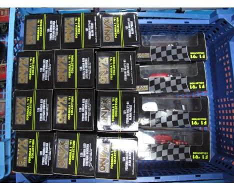 Sixteen Onyx 1:43rd Scale Diecast Model Formula One Cars, all from the early 1990's including #122 Ferrari 643 FI-91, Jean Al