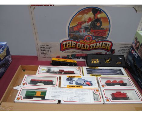 Bachmann "HO" Gauge "The Old Timer" Train Set, boxed comprising 4-4-0 "Jupiter" Locomotive, five wagons, track (track uncheck