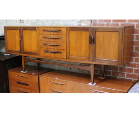 A G-Plan teak sideboard, length 152cm, depth 46cm & height 84cm. Condition: Various old surface scratches to top. Damage to t