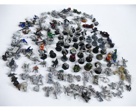 This is a large lot of vintage CITADEL MINIATURES for use with the ROGUE TRADER / WARHAMMER 40K campaign setting. Includes ma