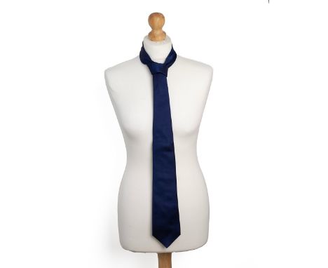 Asprey of London dark velvet monochrome silk tie