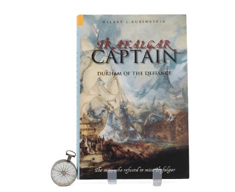 Historic compass, Battle of Trafalgar. Military/naval interest - an early 19th Century white metal cased 16 point compass wit