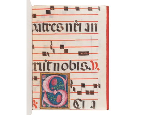 [GRABHORN PRESS]. SCHULZ, H. C. A Monograph on the Italian Choir Book"¦with an original illuminated initial from an Italian G