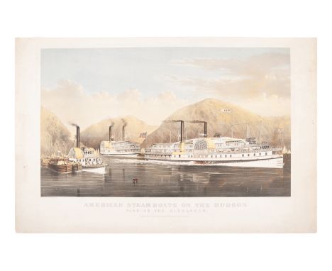 CURRIER and IVES, publishers -- After Charles R. Parsons and Lyman W. AtwaterAmerican Steamboats on the Hudson. Passing the H