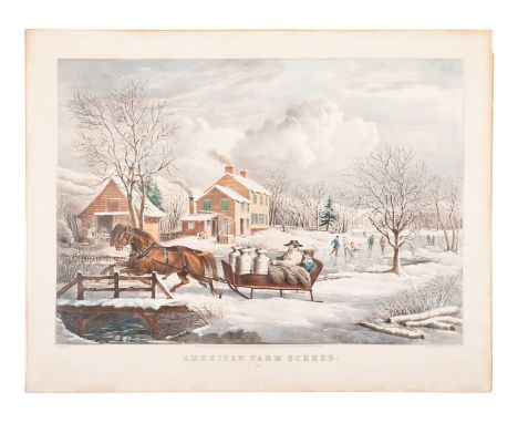 CURRIER and IVES, publishers -- After Frances F. PalmerAmerican Farm Scenes. No. 4., 1853. (G. 0146). Large-format lithograph