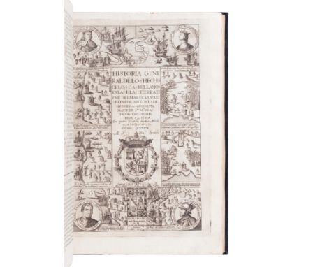 [AMERICAS]. HERRERA Y TORDESILLAS, Antonio de (1549-1625). Historia general de los hechos de los castellanos en las islas y t