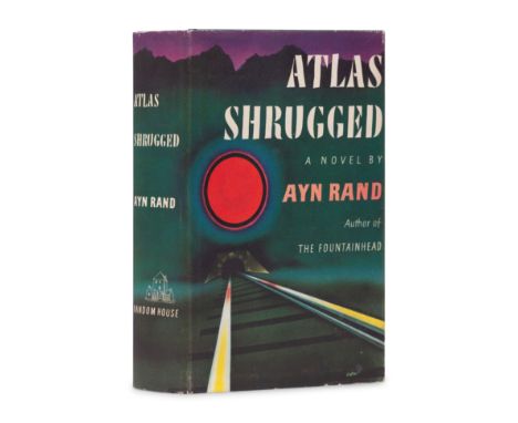 RAND, Ayn (1905-1982). Atlas Shrugged. New York: Random House, 1957.8vo. Original green gilt-stamped cloth, top edge stained 