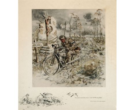 AFTER SNAFFLES [CHARLIE JOHNSON PAYNE] (BRITISH 1884-1967)  'The D.R.'  Colour print with vignette  48cm x 41.5cm 