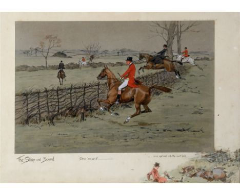 AFTER SNAFFLES [CHARLIE JOHNSON PAYNE] (BRITISH 1884-1967) 'The Stake and Bound. Send 'em at it - and get well into the next 