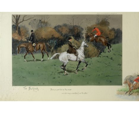 AFTER SNAFFLES [CHARLIE JOHNSON PAYNE] (BRITISH 1884-1967) 'The Bullfinch. Black as yer hat on this side and glorious uncerta