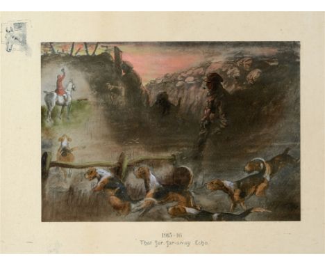 AFTER SNAFFLES [CHARLIE JOHNSON PAYNE] (BRITISH 1884-1967) '1915-16 That far, far-away Echo', colour print with vignette, sig