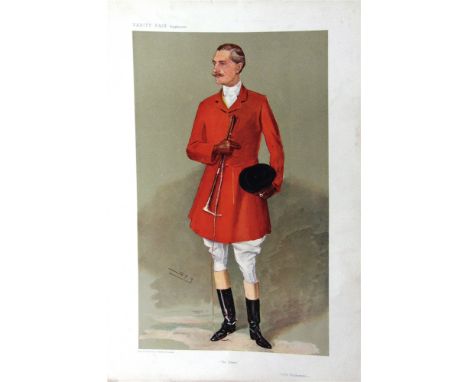 VANITY FAIR - FOX HUNTERS Tom, Nov. 21 1885, 39.5cm x 27cm; To the Manner born (Mr Reginald Corbet), Supplement, 39.5cm x 26.