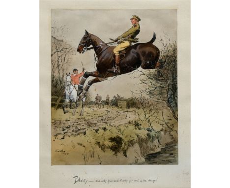 AFTER SNAFFLES [CHARLIE JOHNSON PAYNE] (BRITISH 1884-1967)  'Blighty - and only five and twenty per cent of the danger'  Colo