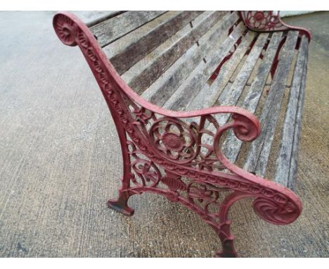 A garden bench 78 cm x 128 cm x 50 cm  - This lot MUST be paid for and collected, or delivery arranged, no later than close o