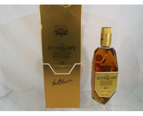 Whisky - The Antiquary The Very Rare Old Blend Scotch Whisky aged 21 Years, J & W Hardie Ltd., 700 ml, 43% vol, boxed - Est £