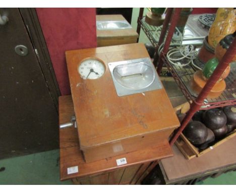 A vintage 'Simplex' clocking - in clock 