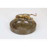 Ablageschale mit Pantherfigur