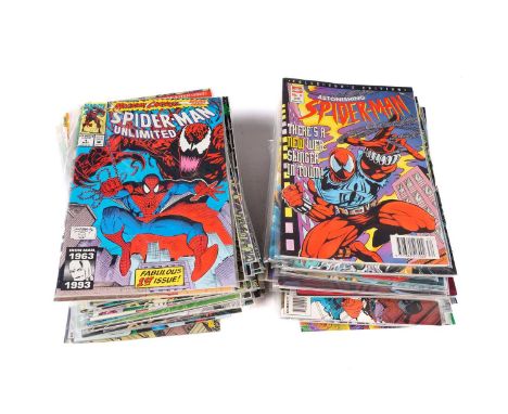 The Amazing Spider-Man No. 74; Spider-Man No. 1, Spider-Man No. 1 (second print gold); Spider-Man No's. 2-44; Spider-Man Unli