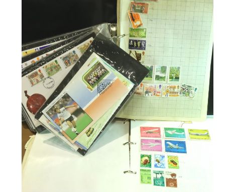Two albums of mixed British and World stamps to include first day covers. P&amp;P Group 2 (£18+VAT for the first lot and £3+V