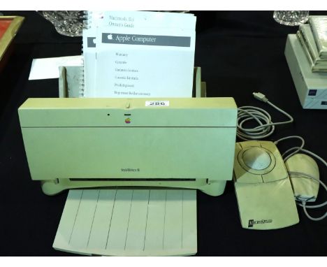 Apple Macintosh Stylewriter II printer, together with a Mactrac 2.0 and desktop bus mouse II. P&amp;P Group 3 (£25+VAT for th