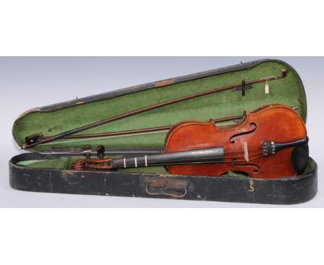 A violin, The Maidstone by John G Murdoch &amp; Co Ltd, London, the one piece back 36cm long excluding button, outlined with 