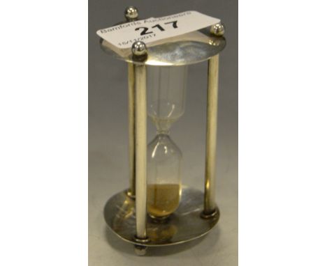 A Victorian silver egg timer, Samuel Jacob, London 1894