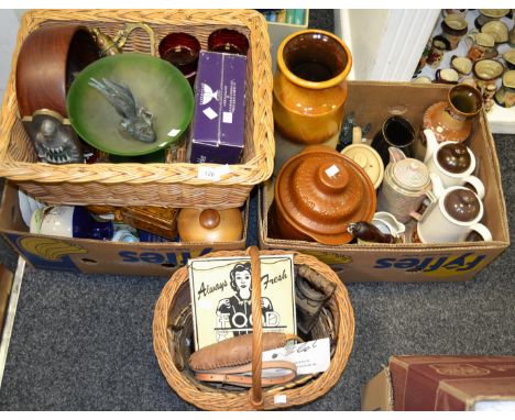 Household Goods - various West German vases; a traditional Shetland knitting belt; decorative ceramics including Royal Worces