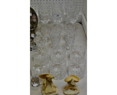 Glassware - decanter; glasses;etc