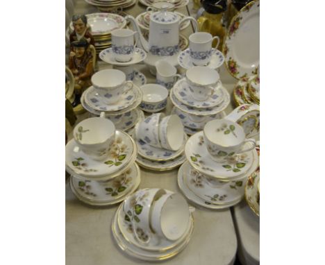 Ceramics - a Paragon Monaco pattern coffee service; a Royal Osbourne part tea service; an Adderley China part tea service; qt