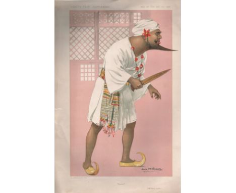 Vanity Fair print. Titled Kismet. Dated 29/11/1911. Oscar Asche. Approx size 14x12. Good condition Est. Good condition Est.